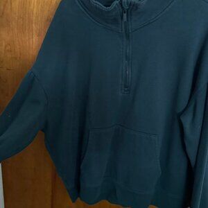 large green target quarter zip